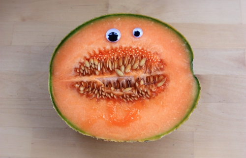 Want to make a perfectly delicious fruit instantly horrifying? Probably not. I did for some reason. That is the grossest mouth ever. Sorry.